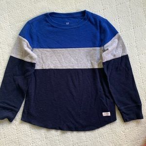 Gap tri-color waffle weave Long sleeve T-shirt, size S smoke free. Like new